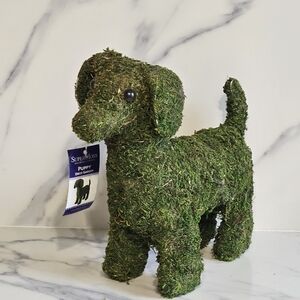 NWT - Green Puppy Dog Moss Topiary
